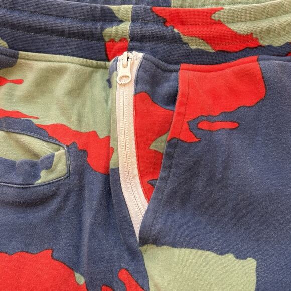 Billionaire Boys Club BBC Camo Joggers Terra Red/Blue/Green 871-2101 Men’s XXL - Picture 4 of 7